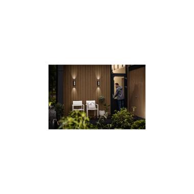 Product van Wandlamp Outdoor LED Dubbelzijdige Verlichting  Dimbaar 2x4.5W PHILIPS Shadow