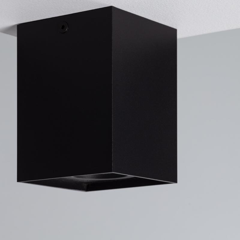 Product van Plafondlamp Aluminium Jaspe Zwart 