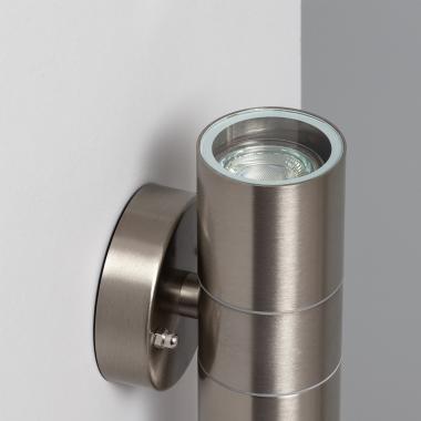 Prodotto da Applique da Parete per Esterni Acciaio Inox Doppia Luce Satin