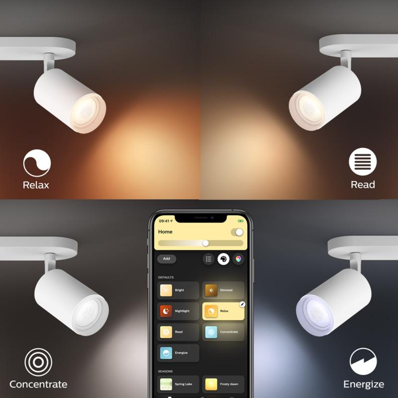 Product van Wandlamp PHILIPS Hue Fugato White Color LED 6W