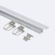 Product of 1m Aluminum Recessed Profile Kit with Clips For LED Strips up to 12 mm