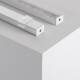 Product van Aluminium profiel Opbouw met doorlopende afdekking voor LED strips tot 16 mm 