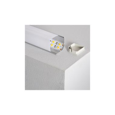 Produkt von Aluminiumprofil Ecken mit Durchgehender Abdeckung für LED-Streifen bis 20mm