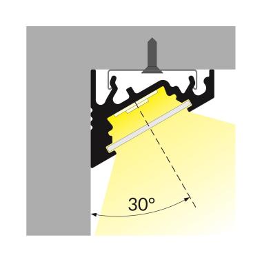 Produkt von Aluminiumprofil Ecke Variabel 1m für LED-Streifen bis 10mm