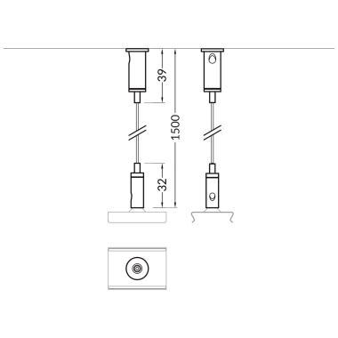 Produkt von Aluminiumprofil zum Abhängen 1m für LED-Streifen bis 10mm