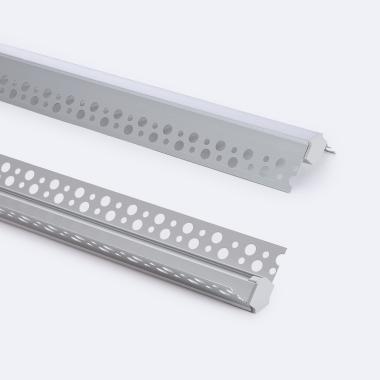 Produkt von Aluminium-Profil Gips/Pladur- Einbau für Außenecke LED-Streifen bis 9 mm