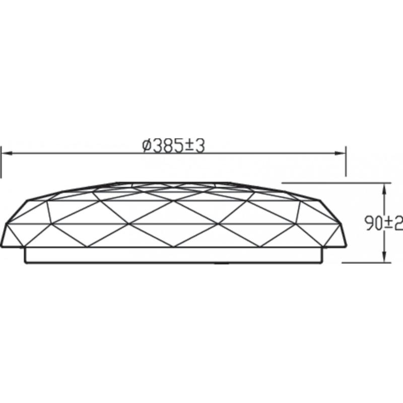 Produkt od Přisazené Stropní LED CCT Svítidlo 23W PHILIPS Toba Design s Dálkovým Ovládáním