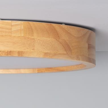 Prodotto da Plafoniera LED 20W Circolare Legno Ø400 mm CCT Selezionabile Kayu