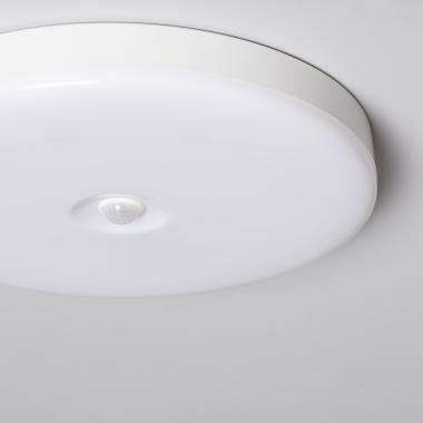 Produkt od Přisazené Stropní LED Svítidlo 18W Kruhové Ø290 mm Flicker Free se Senzorem Pohybu PIR a Soumrakovým Senzorem