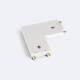 Product van Connector Type L Boog  voor Magneetrail Enkelfasige 25mm Super Slim 48V opbouw