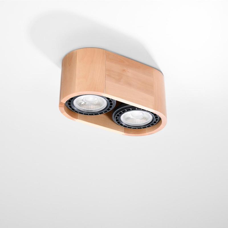 Product of Basic 2 Wooden Ceiling Lamp SOLLUX