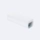 Product van Aluminium Eindrail met Afwerking voor LED Linear Bar 25cm Trunking Easy Line LEDNIX