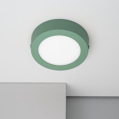 Product van Plafondlamp LED 6W Rond Aluminium Slim Ø110 mm CCT Selecteerbaar Galán SwitchDimm