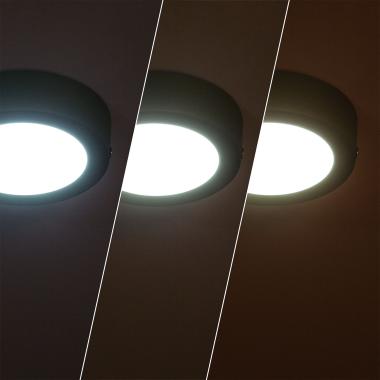 Prodotto da Plafoniera LED 6W Circolare Alluminio Slim Ø110 mm CCT Selezionabile Galán 