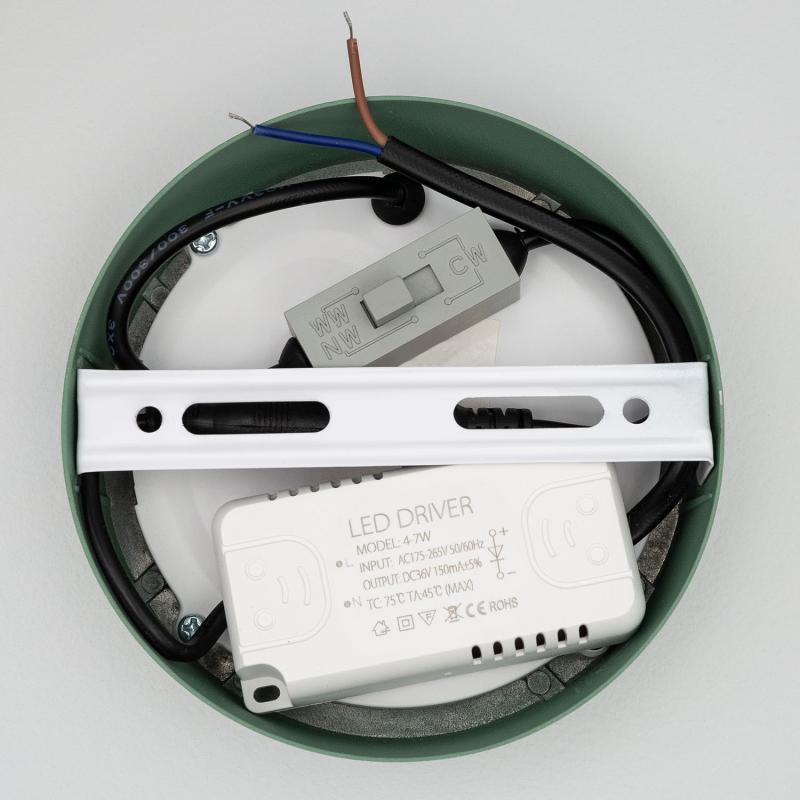 Product of 6W Galan Aluminium CCT Selectable SwitchDimm Slim Round LED Surface Lamp Ø110 mm 