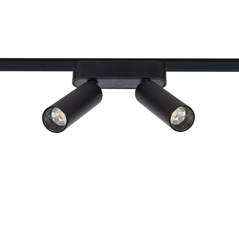 Product of 14W Double LED Spotlight in Black for 25mm SuperSlim 48V Magnetic Track