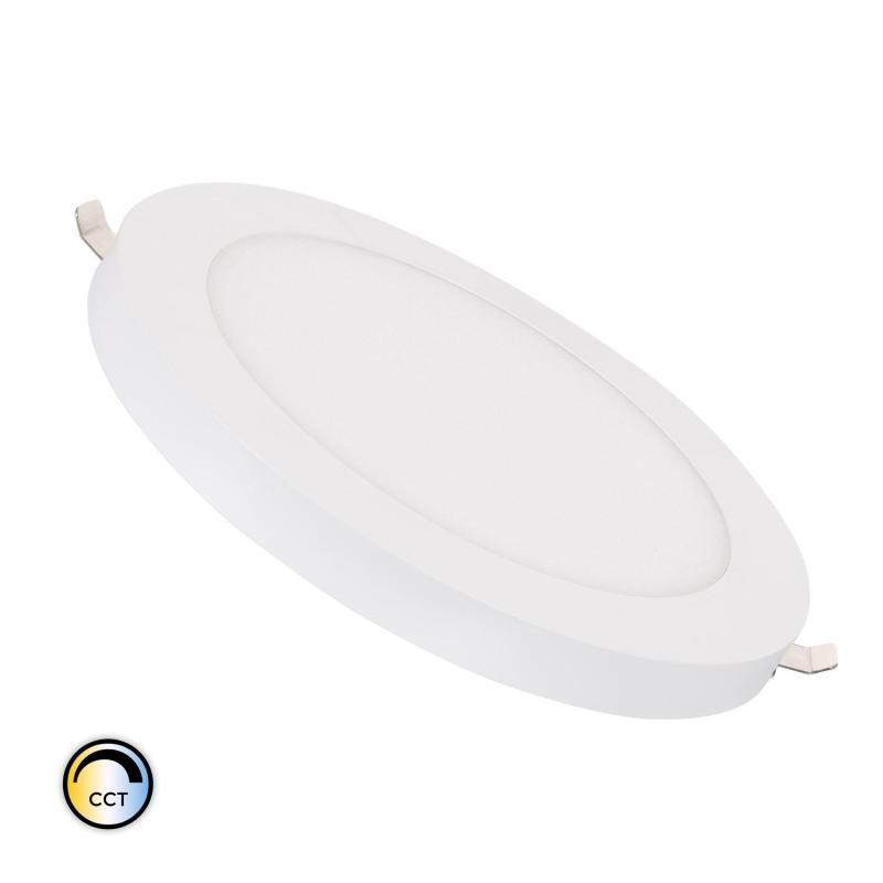 Prodotto da Downlight LED 18W CCT Selezionabile Circolare Foro Regolabile Ø75-210 mm con Cornice in Alluminio