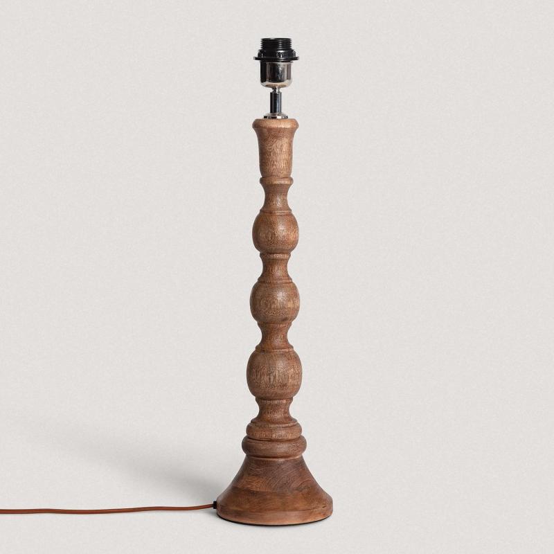 Produit de Pied de Lampe à Poser en bois Anand ILUZZIA