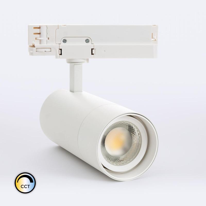 Product of 30W Wild No Flicker Multi Angle 24-60º CRI90 CCT 0-10V Dimmable LED Spotlight for Three Circuit Track 