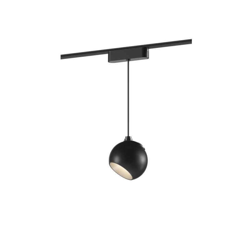 Produkt von LED-Hängeleuchte Konkave 1-Phasenmagnetschiene 25mm Super Slim 12W 48V CRI90 Schwarz Ø100 mm