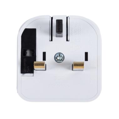 Produkt von Adapterstecker Typ E (EU) Breiter Kopf mit geradem Kabel auf Stecker Typ G (UK)