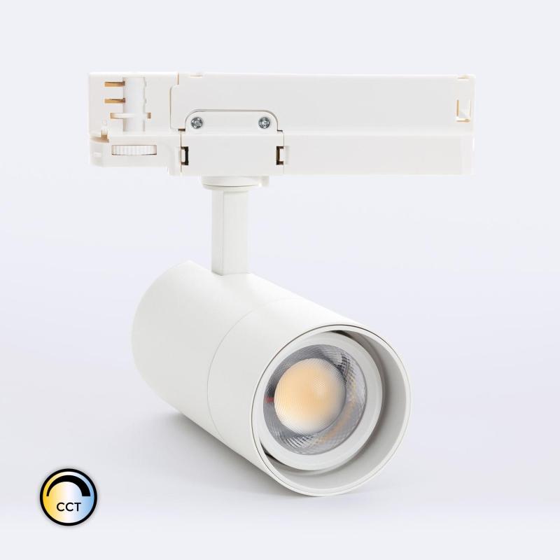 Product of 20W Wild No Flicker Multi Angle 24-60º CRI90 CCT 0-10V Dimmable LED Spotlight for Three Circuit Track 