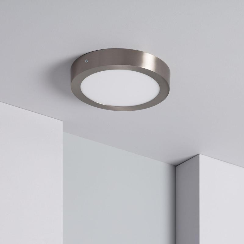 Product van Plafondlamp Metaal Rond Zilver LED 18W Ø225 mm 