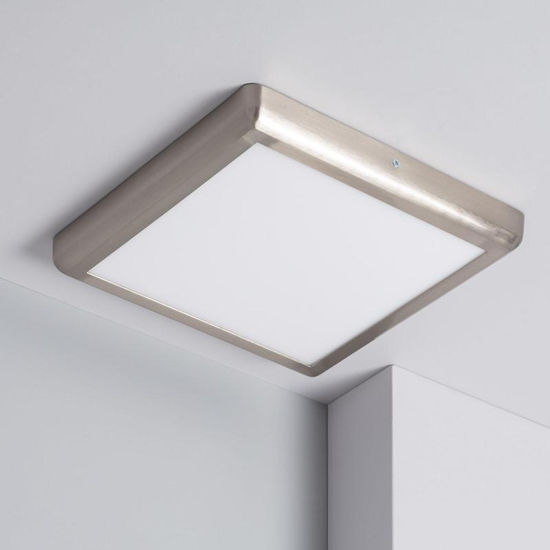 Product van Plafondlamp 24W Metaal Vierkant Silver design 300x300 mm