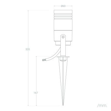 Produkt von Außenstrahler GU10 Aluminium mit Erdspieß Jambi