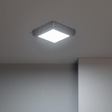 Produkt von LED-Deckenleuchte 12W Eckig Metall 180x180mm Design Silver