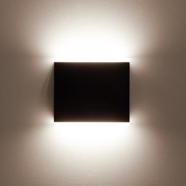 Produit de Applique Murale LED Extérieure Orus 6W Éclairage Double Face Carrée Noire 