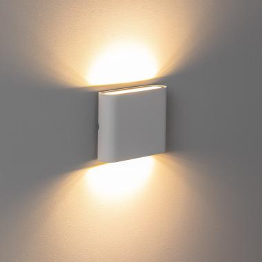 Produkt von LED-Wandleuchte Aussen 6W Aluminium Quadratisch Doppelseitige Beleuchtung Luming Weiß