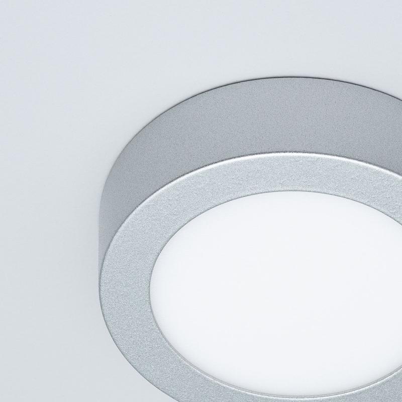 Product van Plafondlamp LED 6W Rond Aluminium Slim Ø110 mm CCT Selecteerbaar Galán SwitchDimm