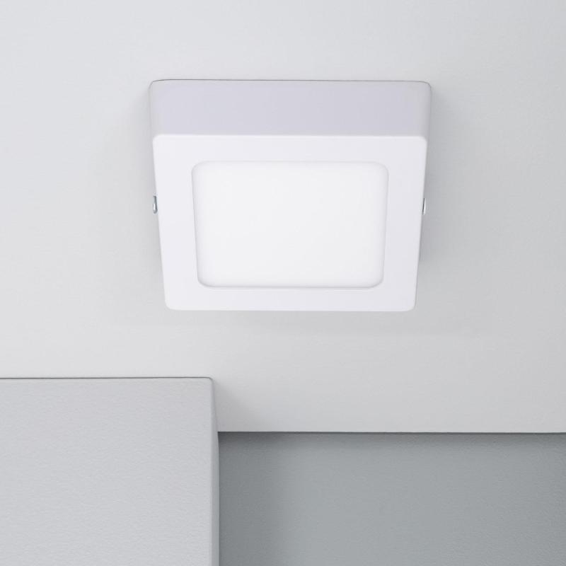 Produkt von LED-Deckenleuchte 6W Eckig Aluminium 105x105mm Slim CCT Wählbar Galán SwitchDimm