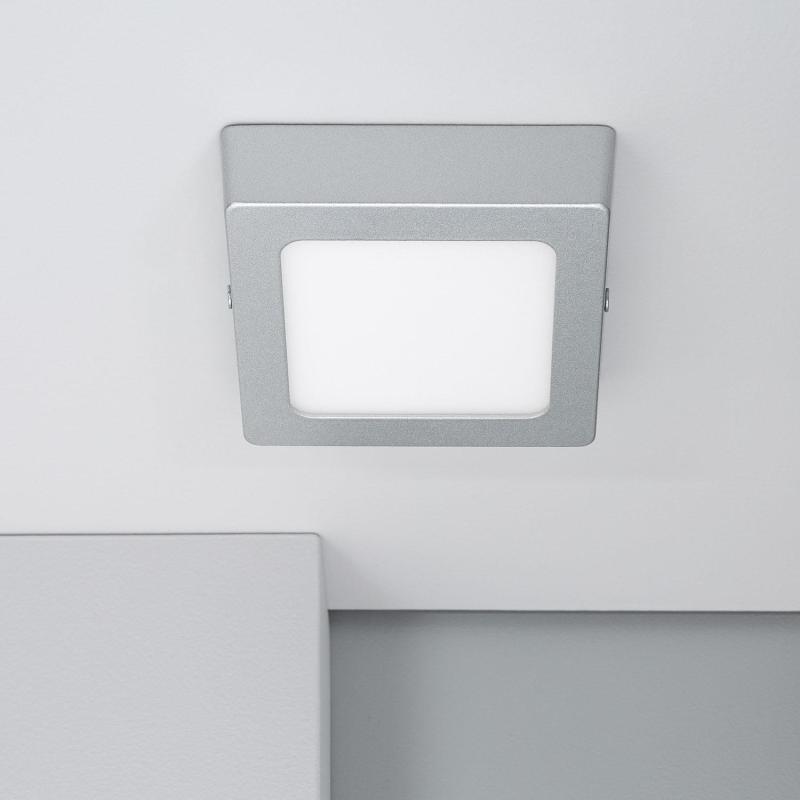 Product van Plafondlamp LED 6W Vierkant Aluminium 105x105 mm Slim CCT Selecteerbaar Galán