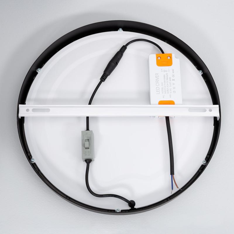 Product van Plafondlamp LED 24W Rond Aluminium Ø280 mm Slim CCT Selecteerbaar Galán SwitchDimm