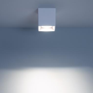 Product of Square Ceiling Lamp in White with GU10 Space Bulb 