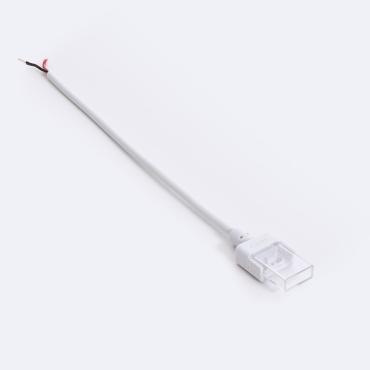 Product Hippoconnector met kabel voor Zelfregulerende LED Strip 220V  AC COB Silicone FLEX Breedte 10mm Mono Color 