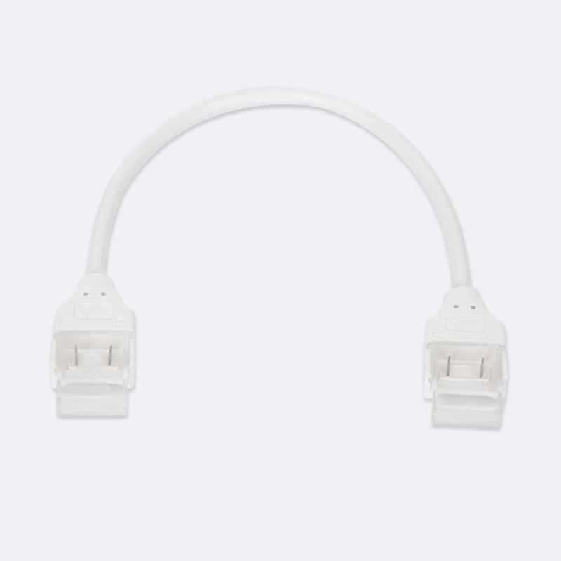 Product van Dubbele Hippoconnector met kabel voor Zelfregulerend Led strips 220V COB Sillecone FLEX Breedte 10mm