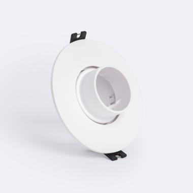 Downlight-Ring Rund Schwenkbar mit niedrigem UGR für LED-Glühbirne GU10 / GU5.3 Schnitt  Ø75 mm Suefix