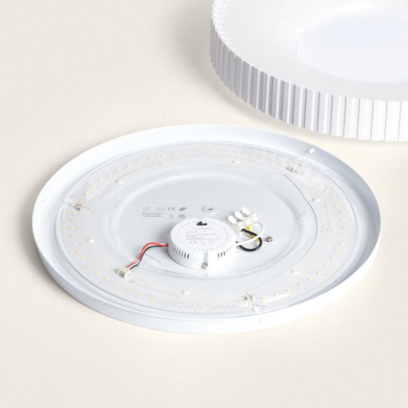 Prodotto da Plafoniera LED 24W Circolare Metallo CCT Selezionabile Guerin