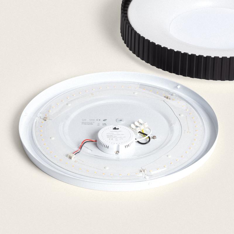 Produit de Plafonnier LED 24W Rond Métal CCT Selectionnable Guerin