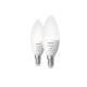 Product of Pack of 2u E14 Smart LED Bulbs PHILIPS Hue White 4W B39 470 lm