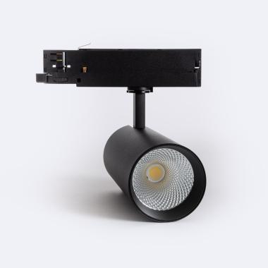 Produit de Spot LED Carlo 40W pour Rail Triphasé No Flicker Noir