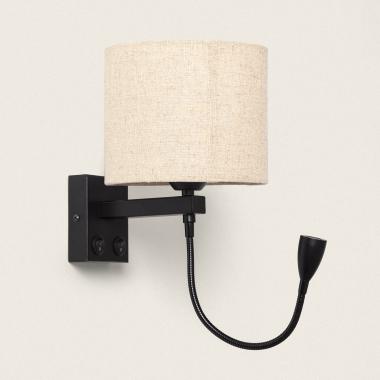 Wandlamp met Leeslicht 2.5W Metaal Black-Kianga