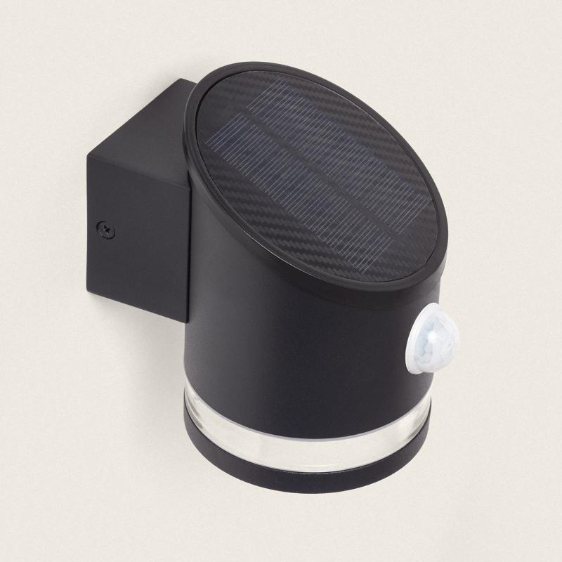 Product van Wandlamp Outdoor Solar LED 1W Aluminium met Bewegingssensor Eddan