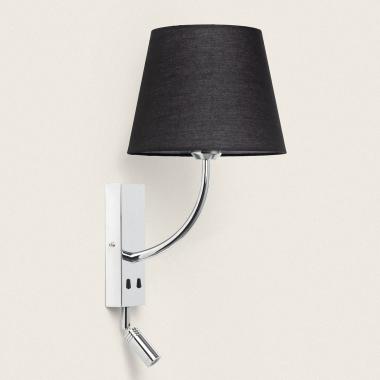 Lampada da Parete con Luce da Lettura 2.5W Metal Silver-Teylo Conne