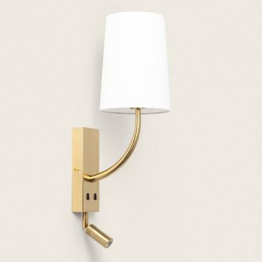 Lampada da Parete con Luce di Lettura 2.5W Metallo Gold-Teylo Conne