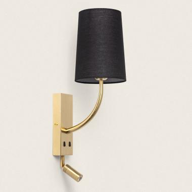 Lampada da Parete con Luce di Lettura 2.5W Metallo Gold-Teylo Conne