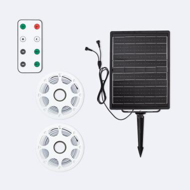 Product van LED Strip Outdoor Solar 24V DC SMD2835 60 LED/m 30m IP65 Breedte 12mm in te korten om de 100cm 